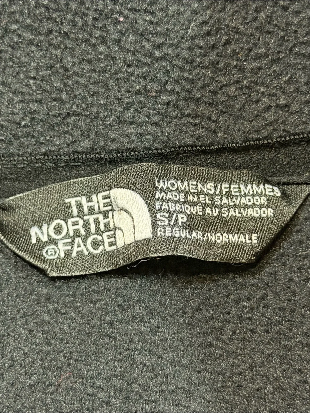 North Face black insulated quarter-zip fleece Jacket Womens Small